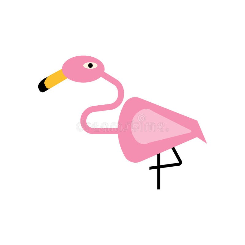 Cartoon Flamingo With Sunglasses Stock Vector Illustration of exotic