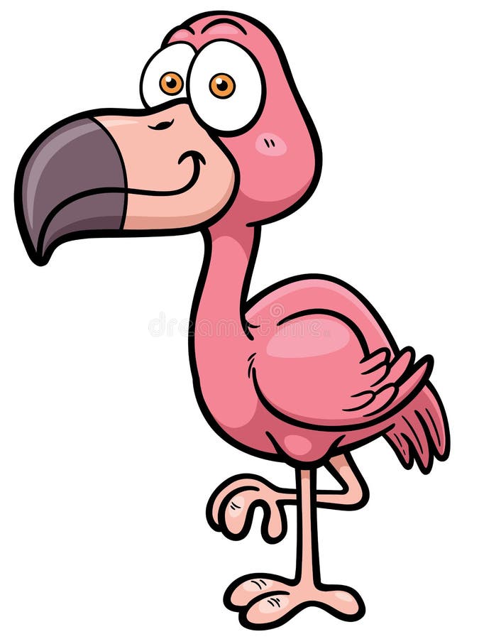 cartoon flamingo with feathers on their head clip art cartoon flamingo with feathers on their head clip art