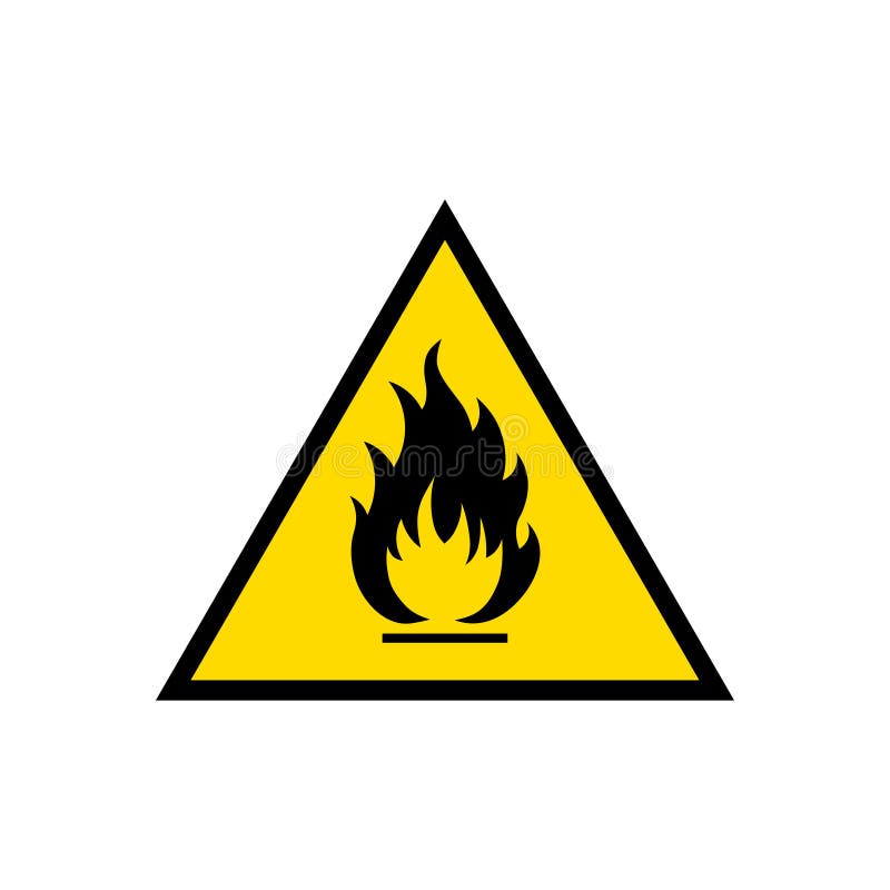 Flammable sign icon royalty free illustration