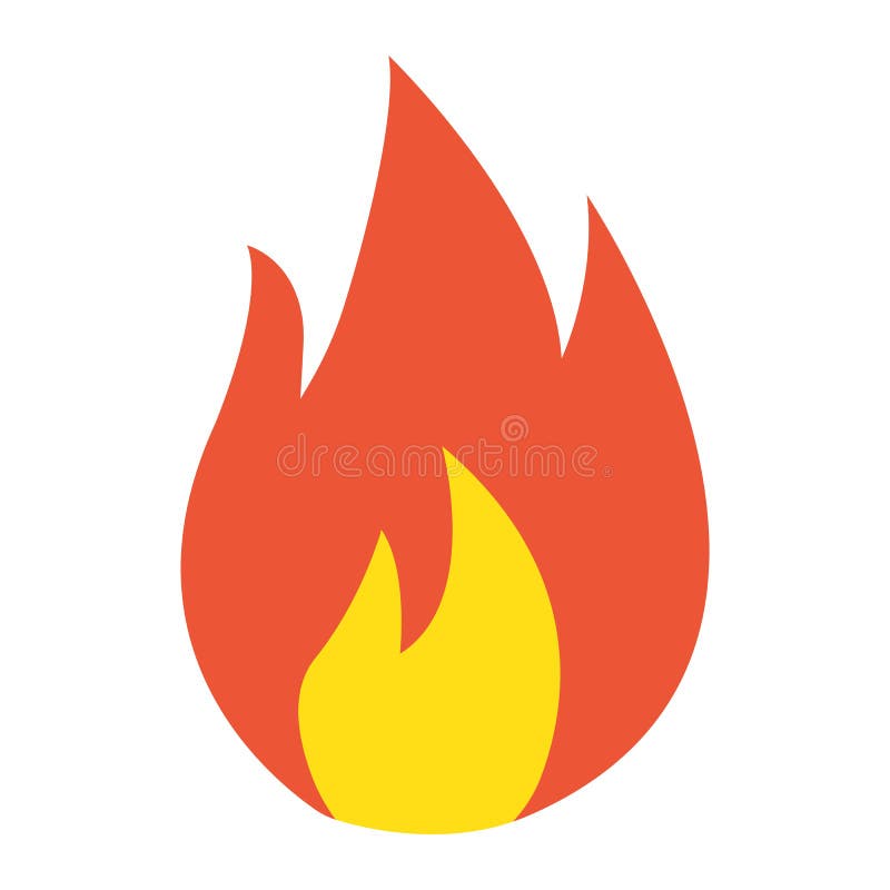 Flammable symbol flat icon, logistic