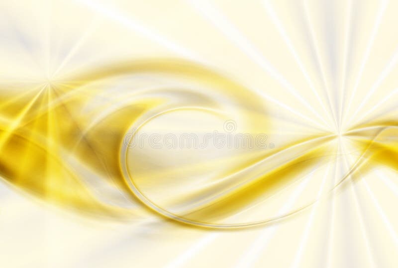 Abstract bright design of a golden amber colored flame on a sparkling burst background. Abstract bright design of a golden amber colored flame on a sparkling burst background