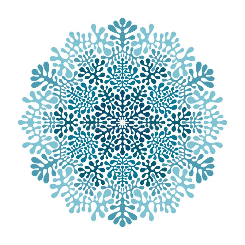 Flamme de neige d'hiver bleu illustration stock Flamme de neige d'hiver bleu illustration stock