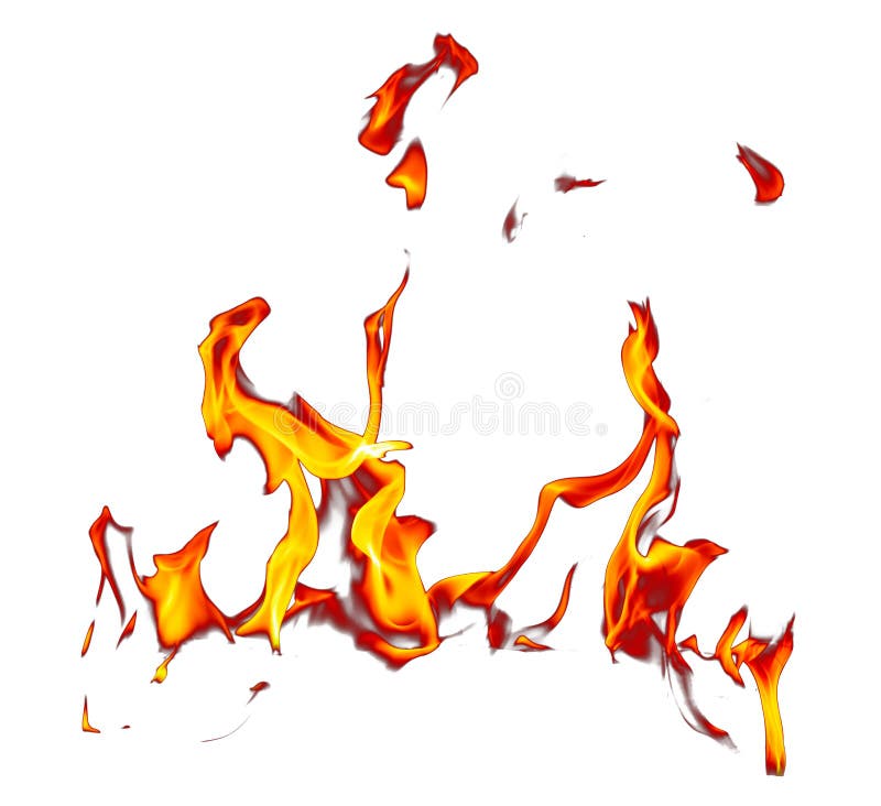 Flamme du feu sur le fond blanc illustration libre de droits Flamme du feu sur le fond blanc illustration libre de droits