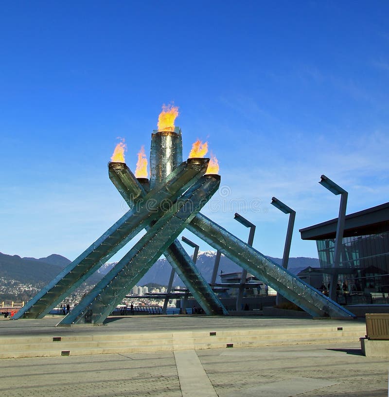 Flamme Olympique Vancouver 2010 Image éditorial - Image du cristaux, glace:  13068790