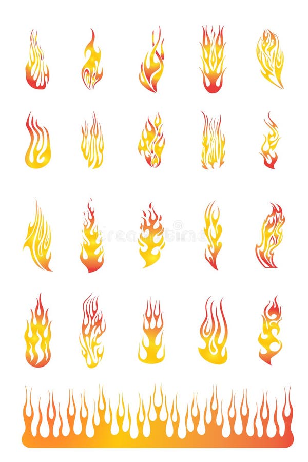 Flammen stellten 02 ein lizenzfreie abbildung Flammen stellten 02 ein lizenzfreie abbildung