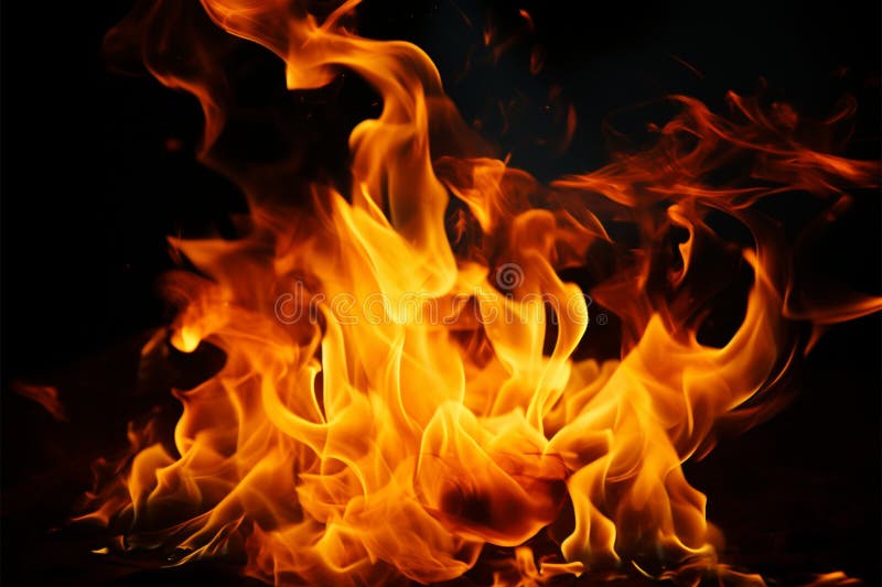 Flammentextur brennender Werkstoff Hintergrund einer Feuerbrand und Fackel vektor abbildung