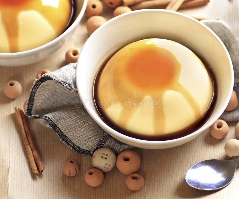 Flan, traditional spanish dessert royalty free stock photo Flan, traditional spanish dessert royalty free stock photo