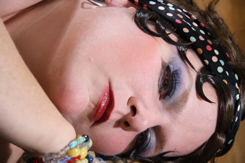 Maybe she is wearing a costume or maybe she is a period piece. Flapper stock images, royalty-free photos and pictures