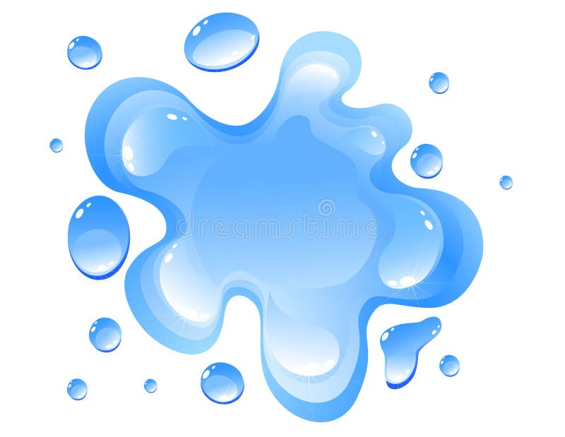 Flaque de l'eau illustration libre de droits Flaque de l'eau illustration libre de droits