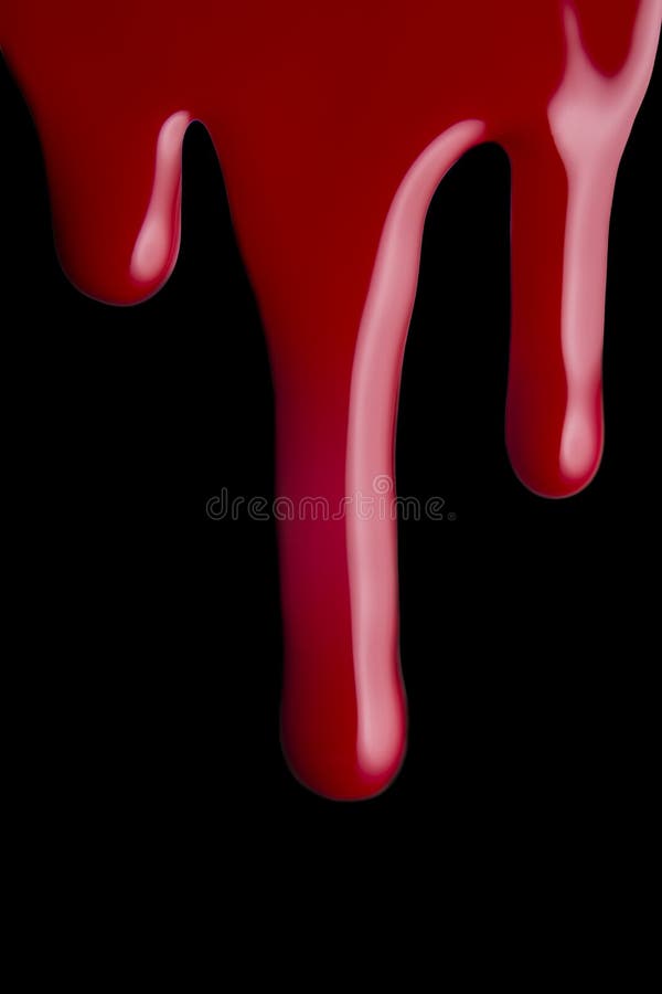 Red nail polish spill on white background. Red nail polish spill on white background