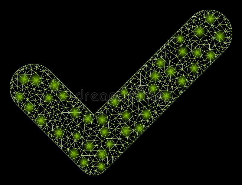 Flare Mesh Carcass OK with Flare Spots vector illustration Flare Mesh Carcass OK with Flare Spots vector illustration