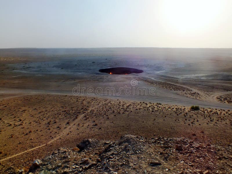 Flaring Gas Crater in Turkmenistan