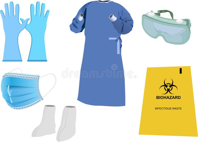 Protective Gown Gloves Stock Illustrations 257 Protective Gown Gloves Stock Illustrations