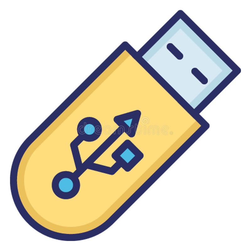 Flash drive, memory isolated Vector Icon which can easily modify or edit vector illustration