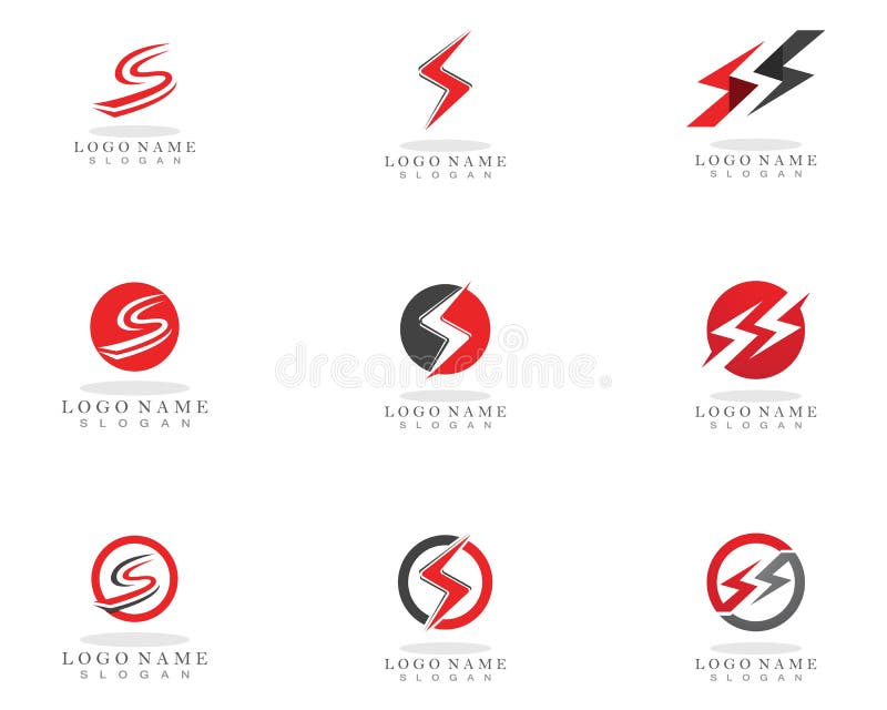 Flash S Logo and Symbol Template Icon Stock Vector Illustration of