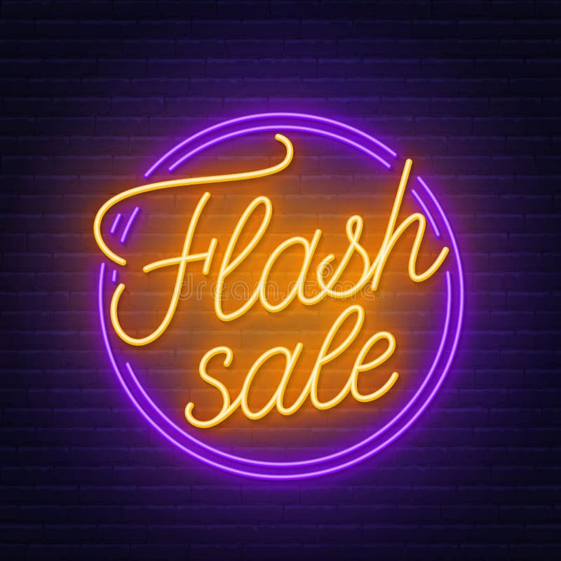 flash sale label neon line 28121384 PNG