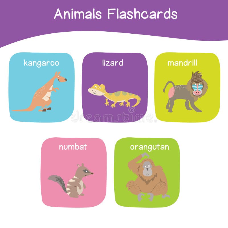 Animal Names Worksheet. Cute Animals. Educational Activity for Preschool  Kids. Stock Vector - Illustration of cute, preschool: 239719708