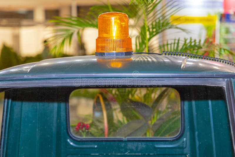 Amber Light Dome stock photo. Image of flashing, vehicle 245046684