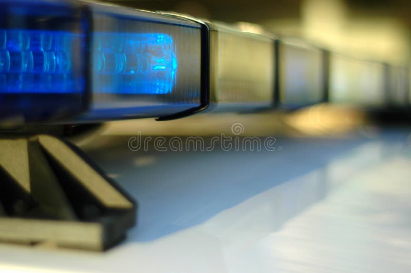 Flashing Police Car Lights stock image. Image of flashing 16737501