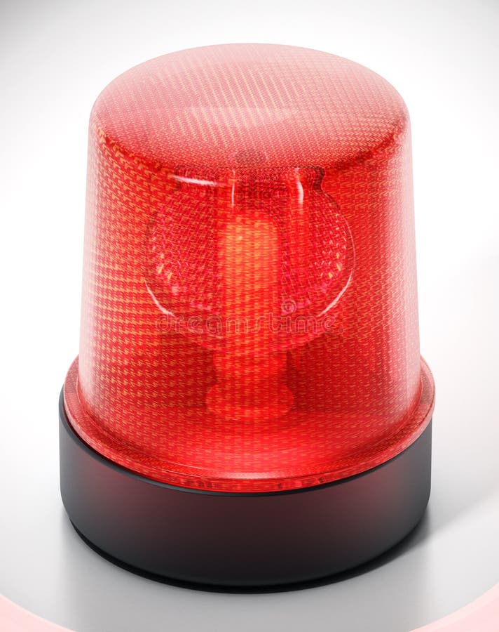 red alarm light on freezer