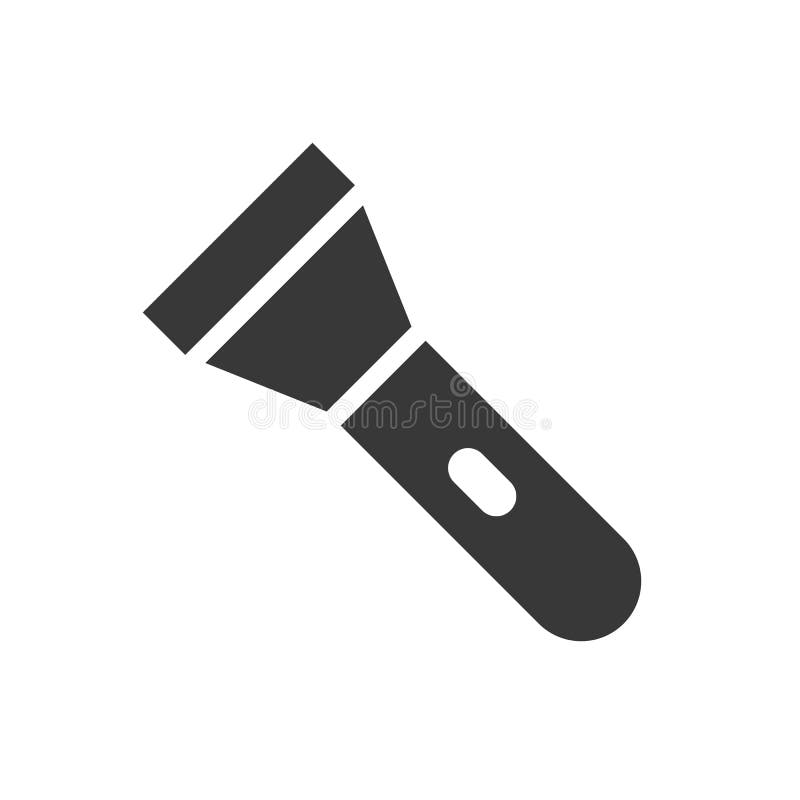 Flashlight equipment, police icon related vector illustration vector illustration