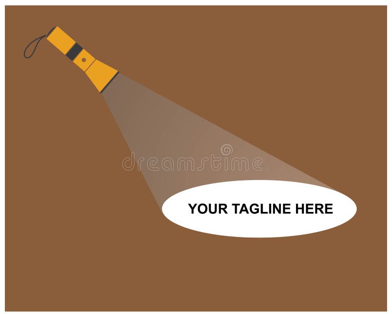 Flashlight Logo Vector Illustration Stock Vector Illustration of