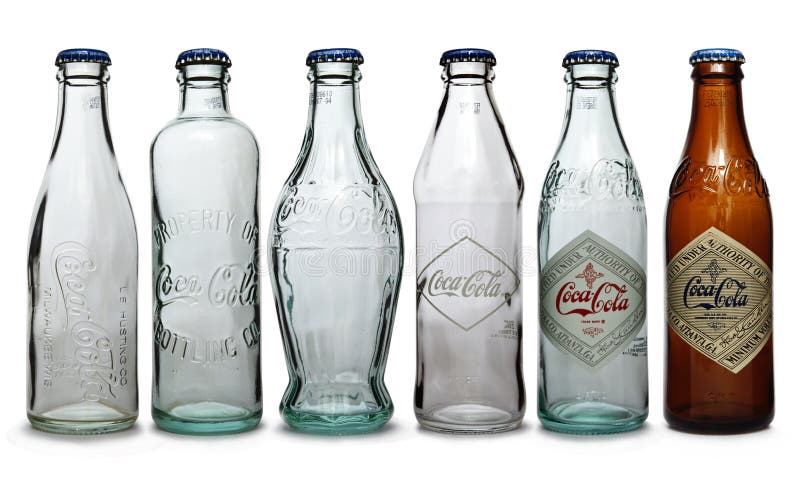 Flaskcoca - cola royaltyfria bilder