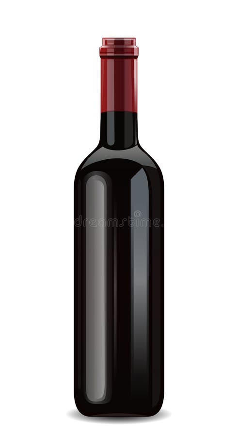 flaskrött vin stock illustrationer flaskrött vin stock illustrationer