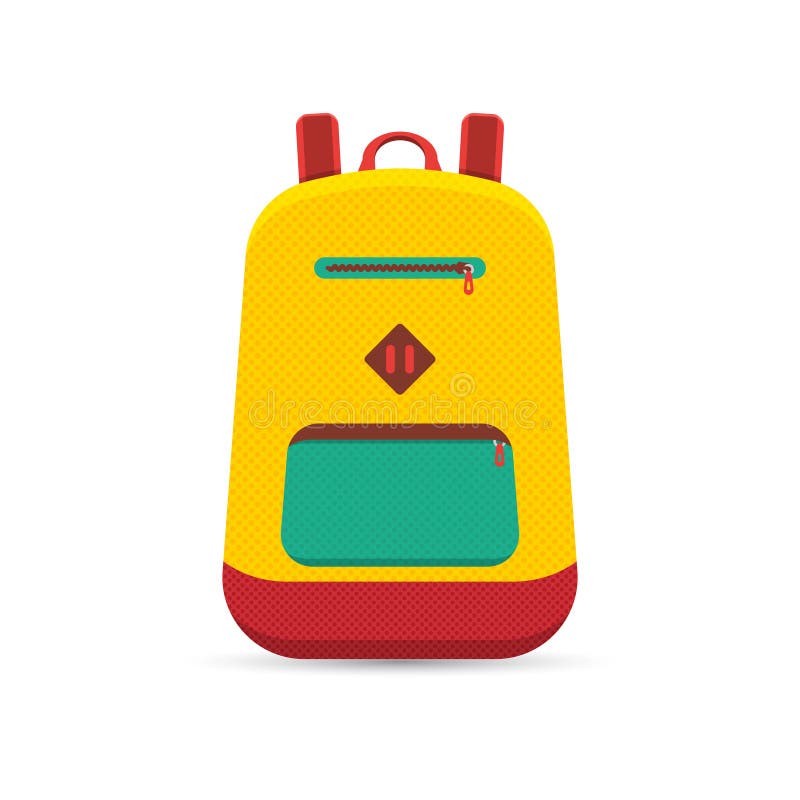 Flat backpack vector stock vector. Illustration of hipster 84501398
