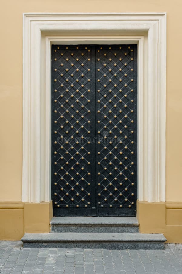 Decorative metal door stock photo. Image of backdrop 131213202