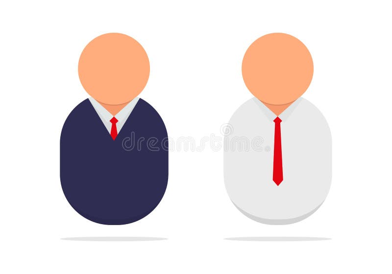Flat Businessman Animation Vector, Standing Male Icon Images vector illustration