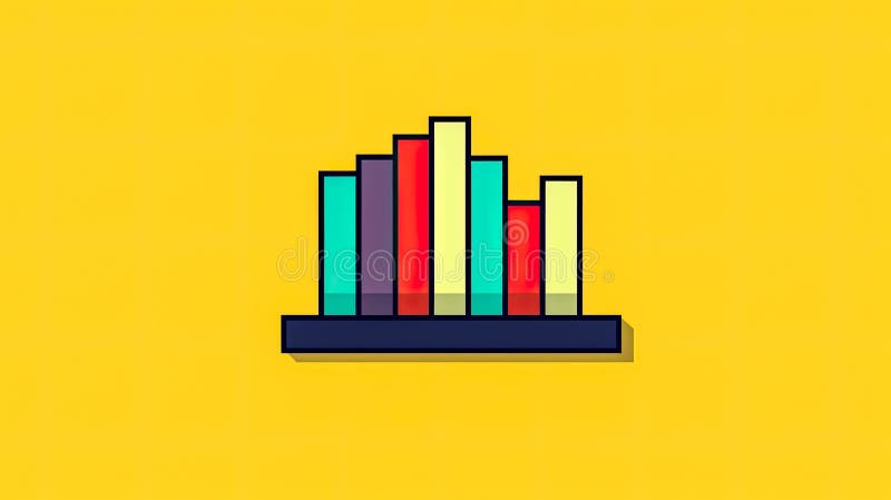 Flat chart and graph elements. Simply color editable. Standard illustration for creating infographics with ease. AI generated