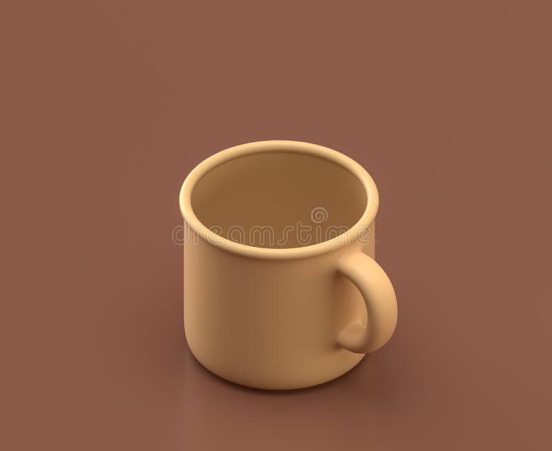 https://thumbs.dreamstime.com/b/flat-color-coffee-mug-brown-background-monochrome-single-flat-colors-d-rendering-flat-color-coffee-mug-brown-199274746.jpg