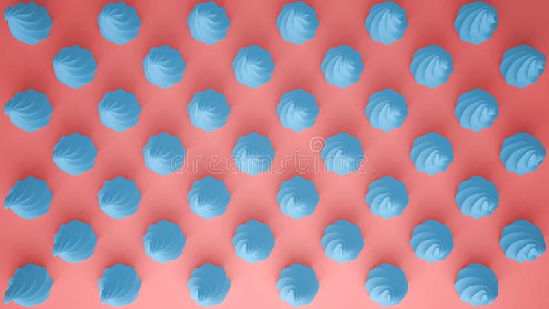 Flat colorful pop art composition with blue party cupcakes, bakery goodies, on pink background, pattern texture copy space royalty free stock image Flat colorful pop art composition with blue party cupcakes, bakery goodies, on pink background, pattern texture copy space royalty free stock image