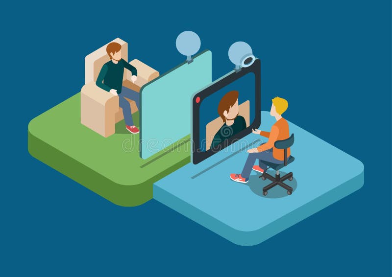Webinar Online Conference stock illustration. Illustration of business