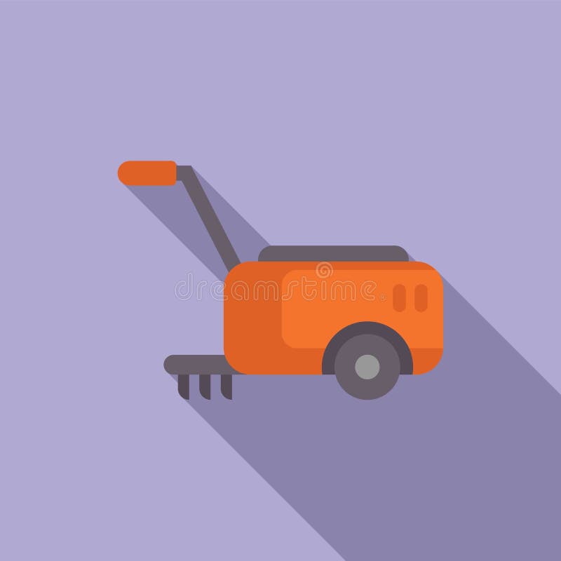Flat design illustration of portable generator vector illustration