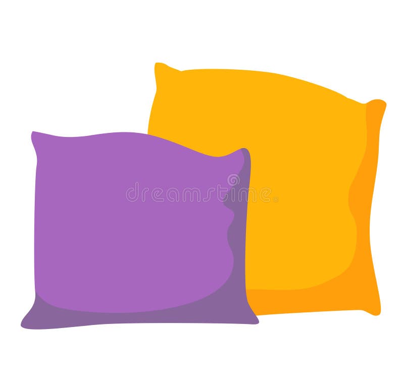 Pillow Icon Vector Illustration Flat Design Stock Vector - Illustration ...