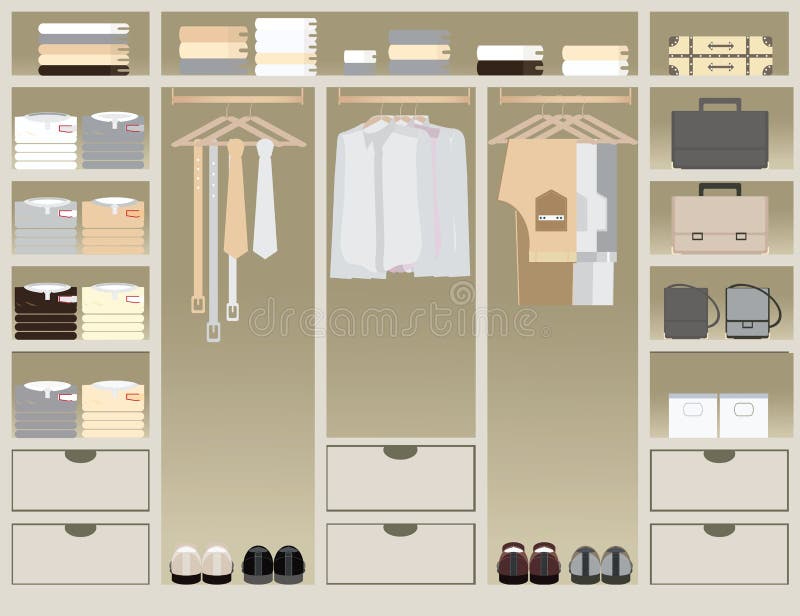 Flat Design Walk Closet Stock Illustrations – 125 Flat Design Walk ...