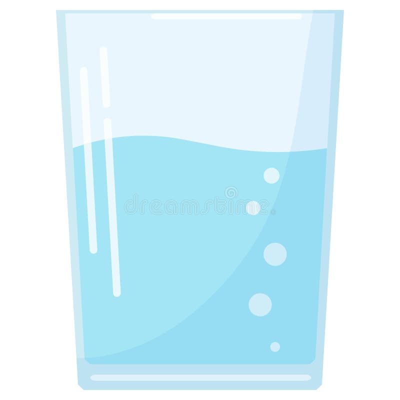 Glass of water icon template color editable. Water cup symbol vector sign  isolated on white background. Simple logo vector illustration for graphic  and web design. Stock Vector