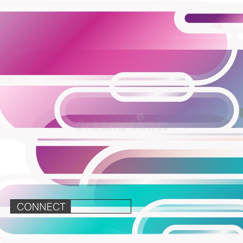Flat dynamic shapes in minimalistic style. Abstract trendy liquid background. Abstract background modern hipster stock illustration