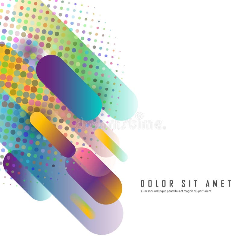 Flat dynamic shapes in minimalistic style. Abstract trendy liquid background. Abstract background modern hipster vector illustration