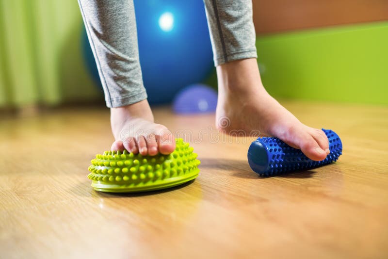 Flat Feet Correction Exercise Stock Image Image of caucasian