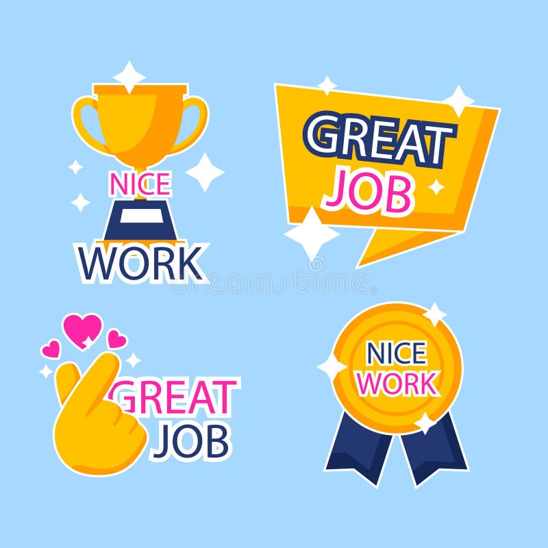 12,000+ Good Job Stickers Stock Photos, Pictures & Royalty-Free Images -  iStock
