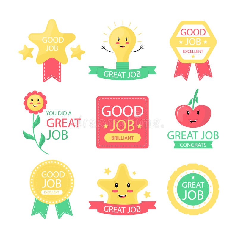 Good Job Stickers Stock Illustrations – 195 Good Job Stickers Stock  Illustrations, Vectors & Clipart - Dreamstime