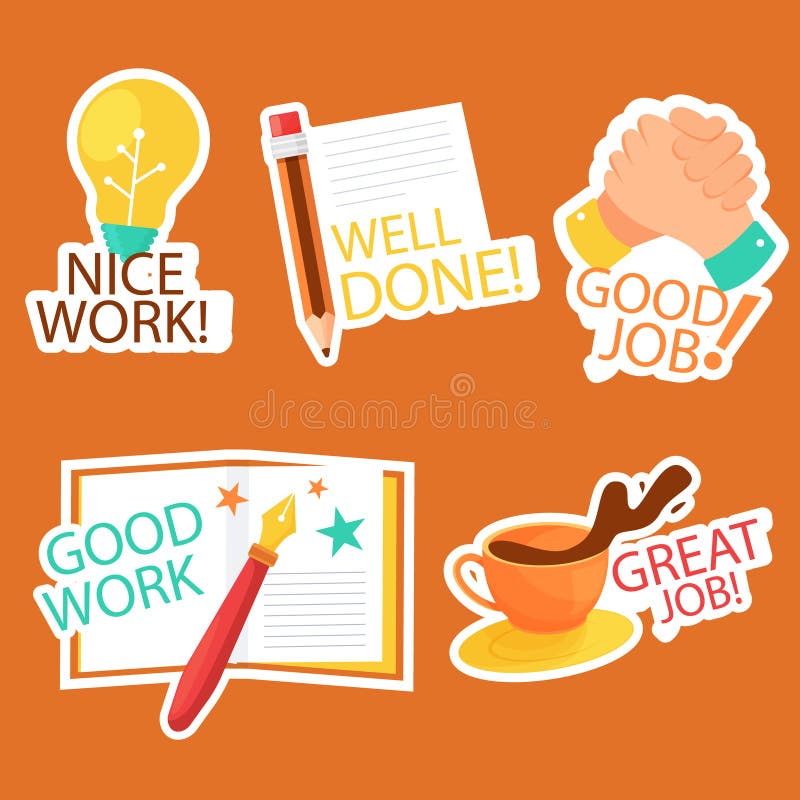 Good Job Stickers Stock Illustrations – 195 Good Job Stickers Stock  Illustrations, Vectors & Clipart - Dreamstime