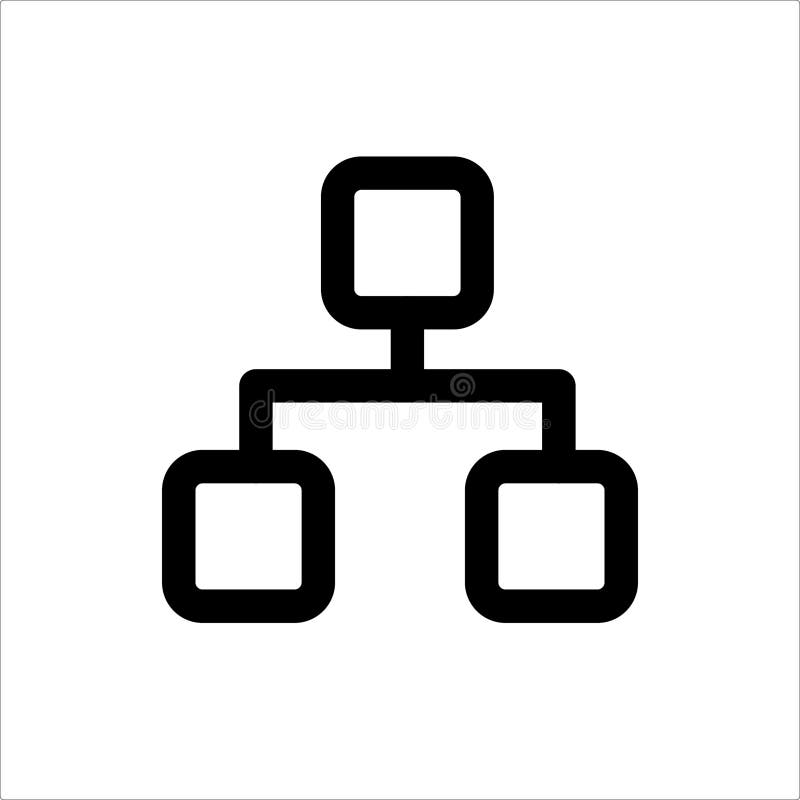 Flat icon of Classification vector vector illustration
