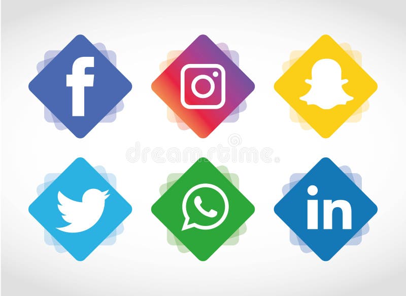 Flat icons technology, social media, network, computer concept. Abstract background with objects group of elements. star smiley f royalty free illustration Flat icons technology, social media, network, computer concept. Abstract background with objects group of elements. star smiley f royalty free illustration