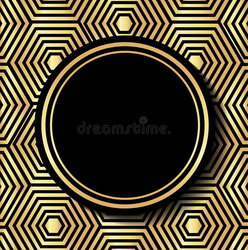 Flat Illustration About Gatsby Background Design Stock Vector