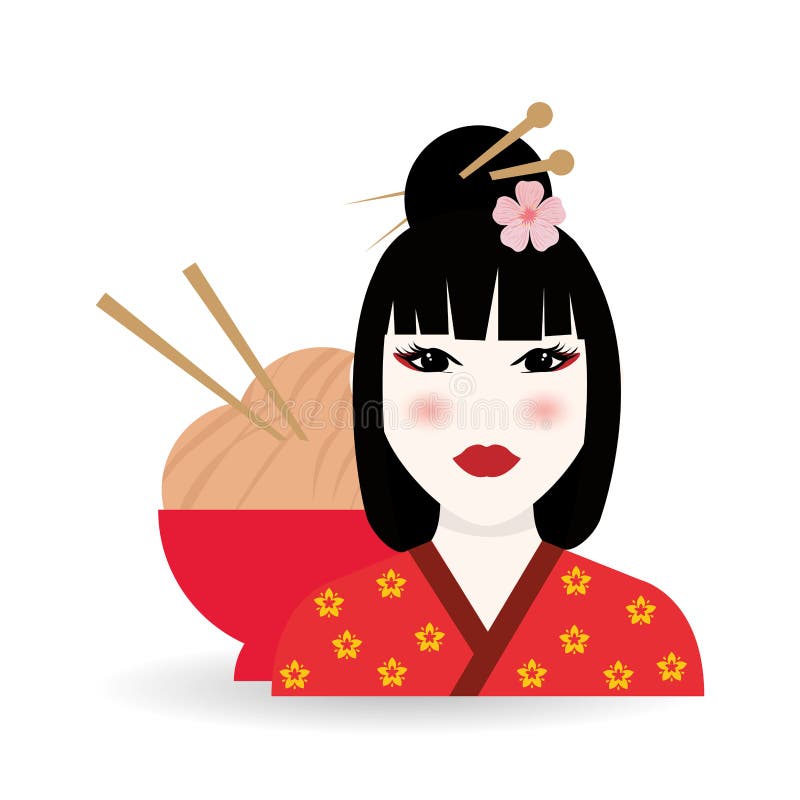 Flat Illustration of Japan Design Stock Vector - Illustration of