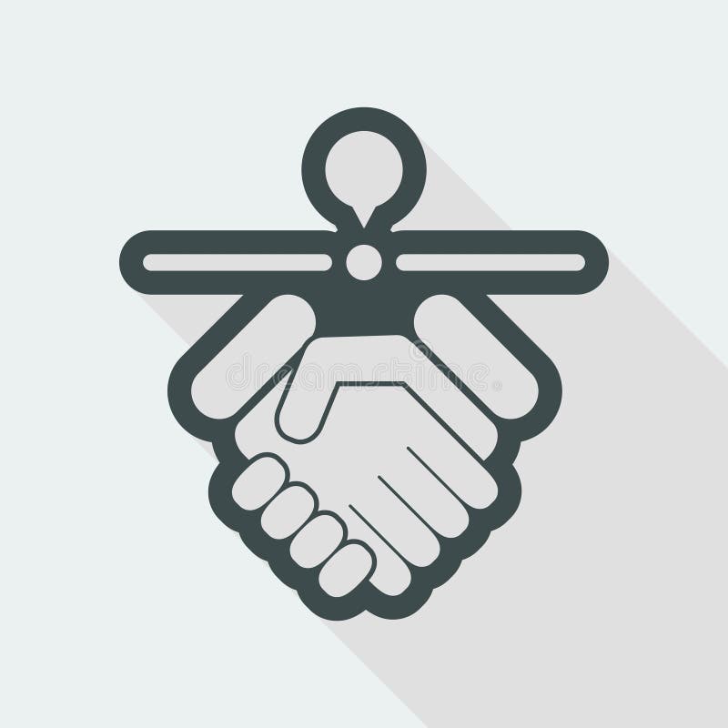 Agreeing location royalty free illustration